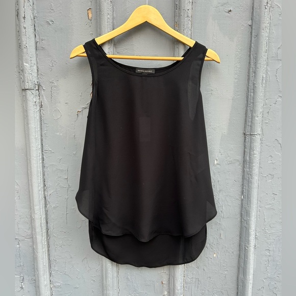Banana Republic black sleeveless blouse, BNWT, size xs - Picture 3 of 9